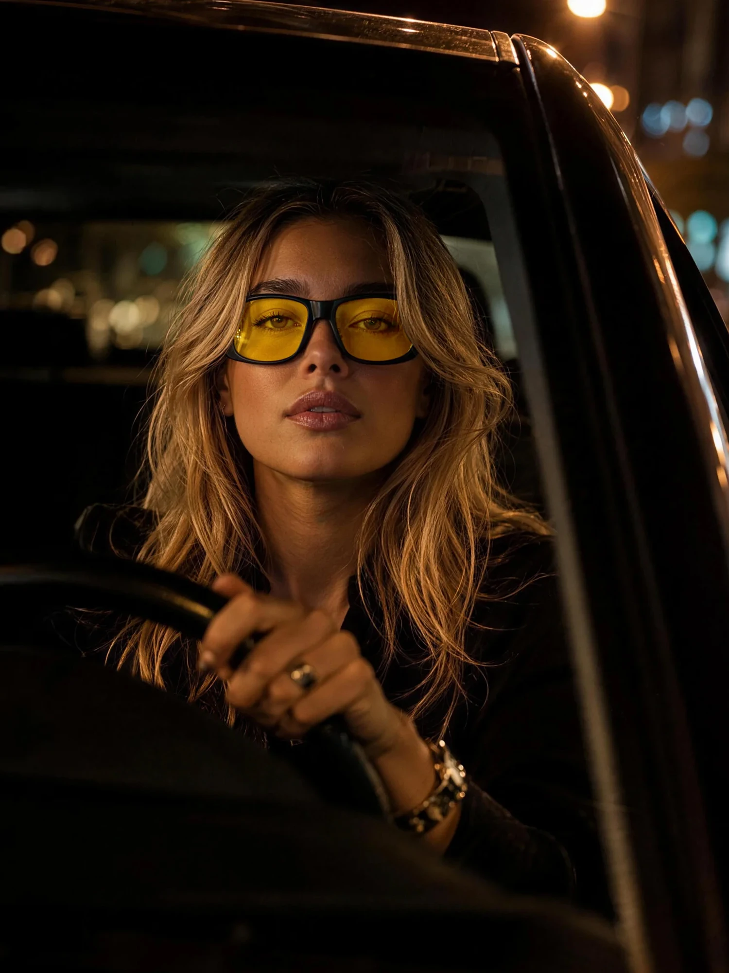 Scvcn New Fit Over Night Vision Glasses Polarized Sunglasses Anti Glare Car Driving Glasses Men Women Protection Driving Glasses