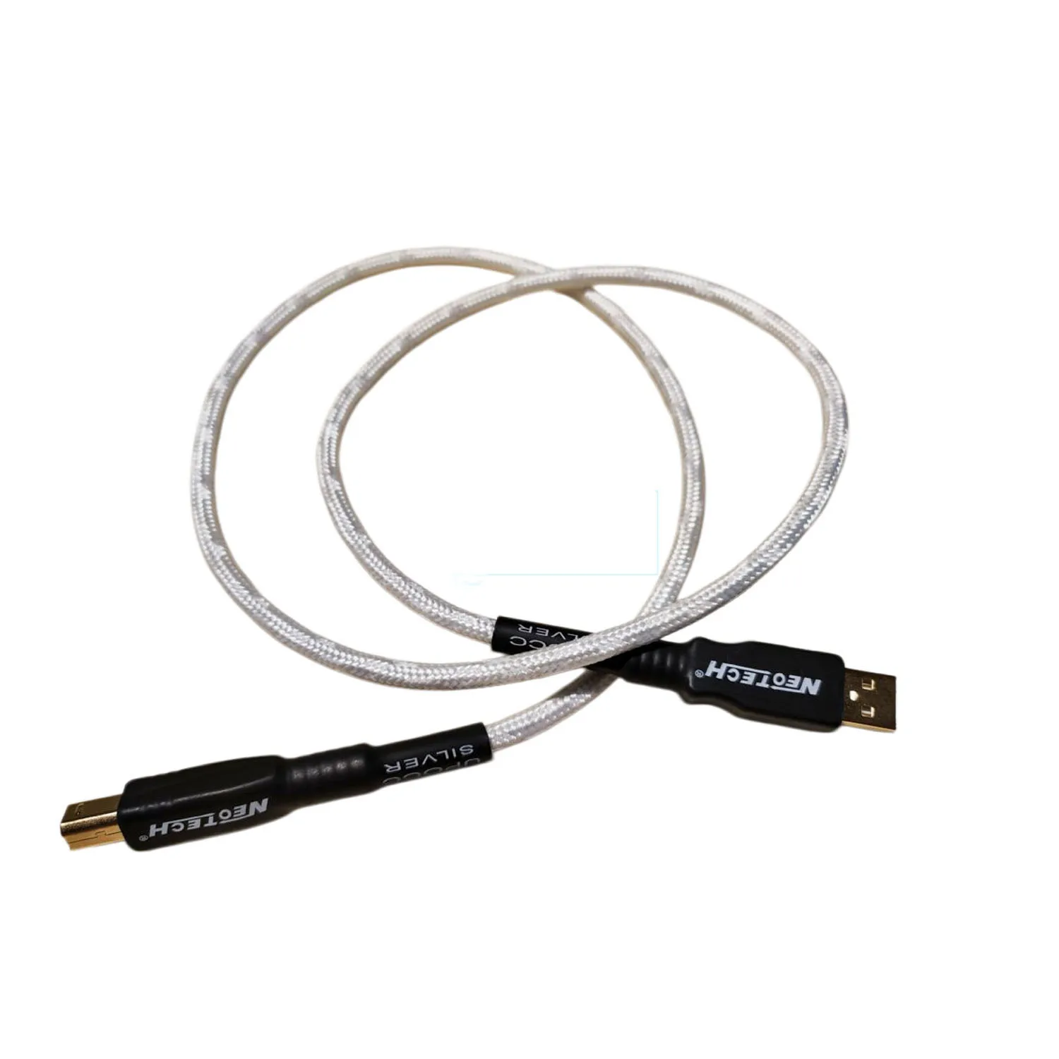 NEOTECH NEUB-1020 USB2.0 Single Crystal Silver Audiophile USB Cable Type A to Type C