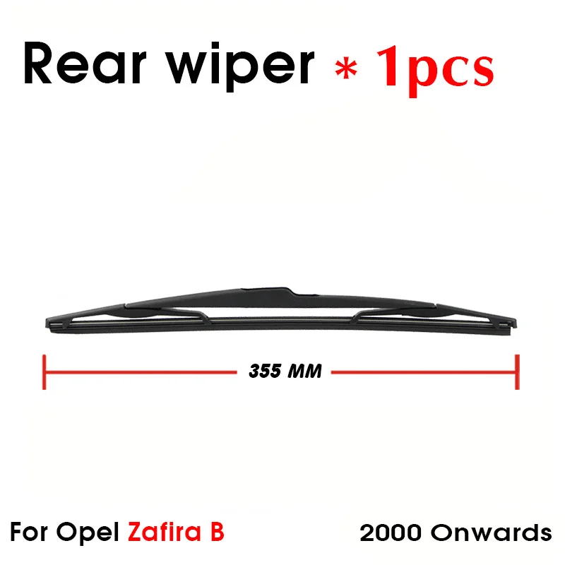 BEMOST Car Rear Windshield Wiper Arm Blades Brushes For Opel Zafira B 2000 Onwards Back Windscreen Auto Styling Accessories