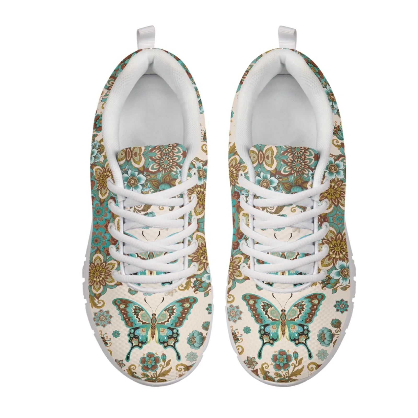 Coloranimal Butterfly Flower New Arrival Athletic Shoes Running Shoes for Men Women Casual Athletic Work Shoes for Womens