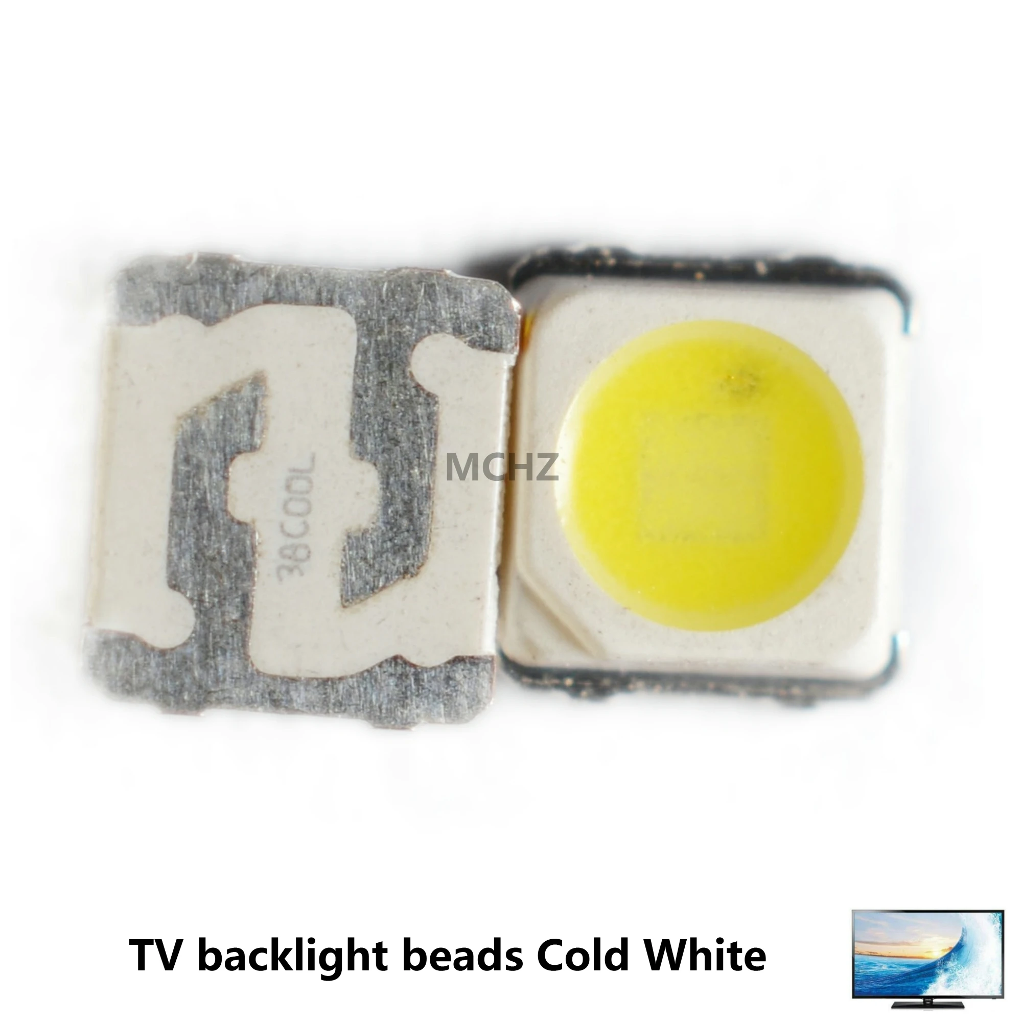 100pcs LED Backlight High Power LED 2W emc 3228 3V-3.6v Cool white 260 LM TV Application 3030 smd led diode