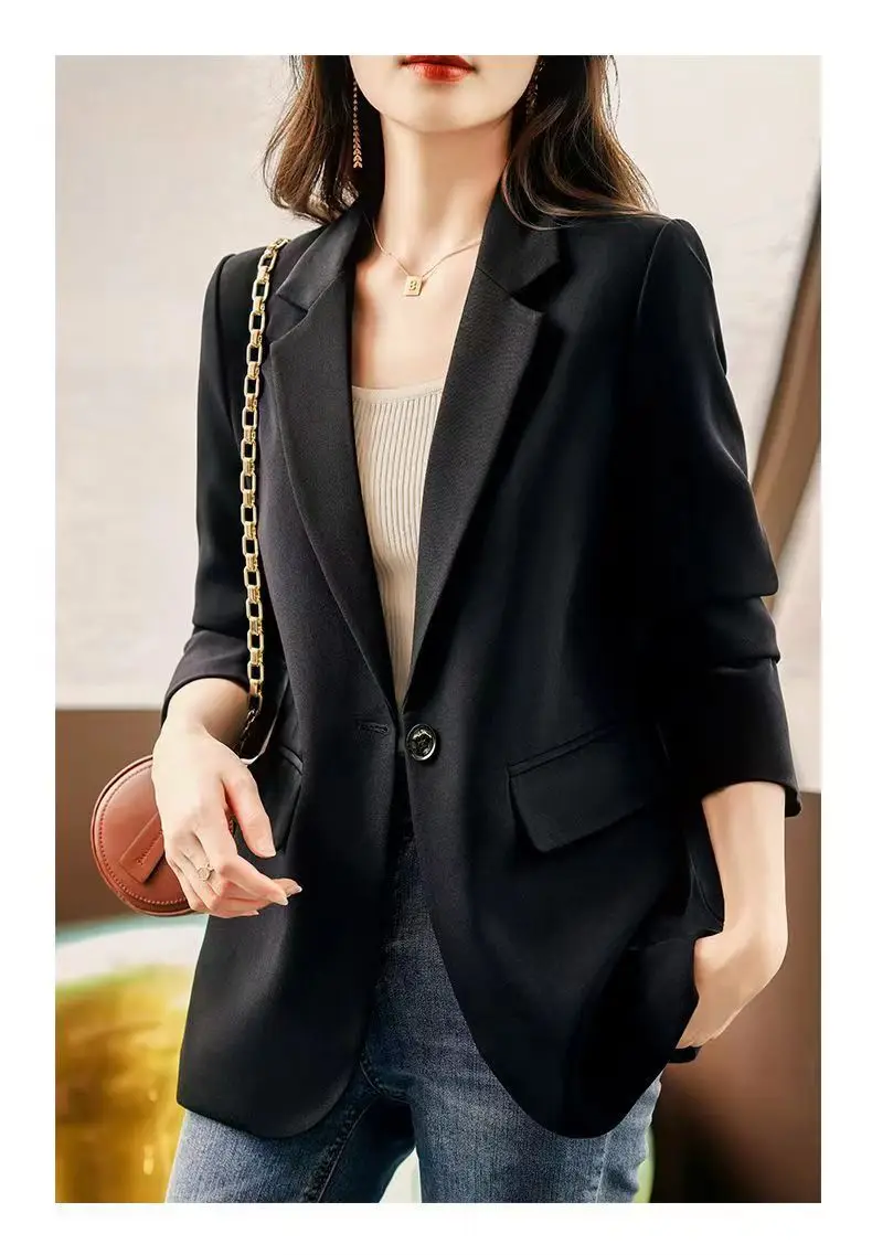 Small Suit Coat Women's Split Back Casual Plus Cotton Suit Top  blazers for women  coat  blazer femenino