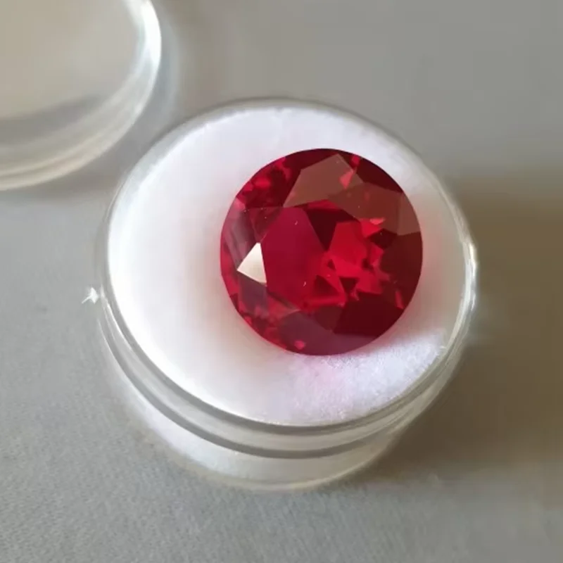 Hübscher großer Rubin-Edelstein, rund geschliffen, 15,0 mm/20,0 mm/25,0 mm, UV-Test bestanden, für die Schmuckherstellung/Sammlung, Edelstein mit Mohs-Härte – Detail 4
