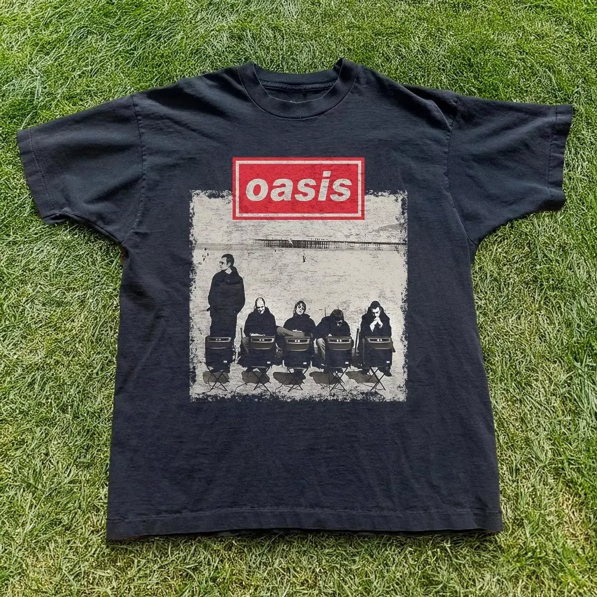 Oasis Band Gallagher Brother Britpop T-Shirt Men's and Women's Short Sleeve Brand T-shirt Summer Tops Streetwear Men Clothing