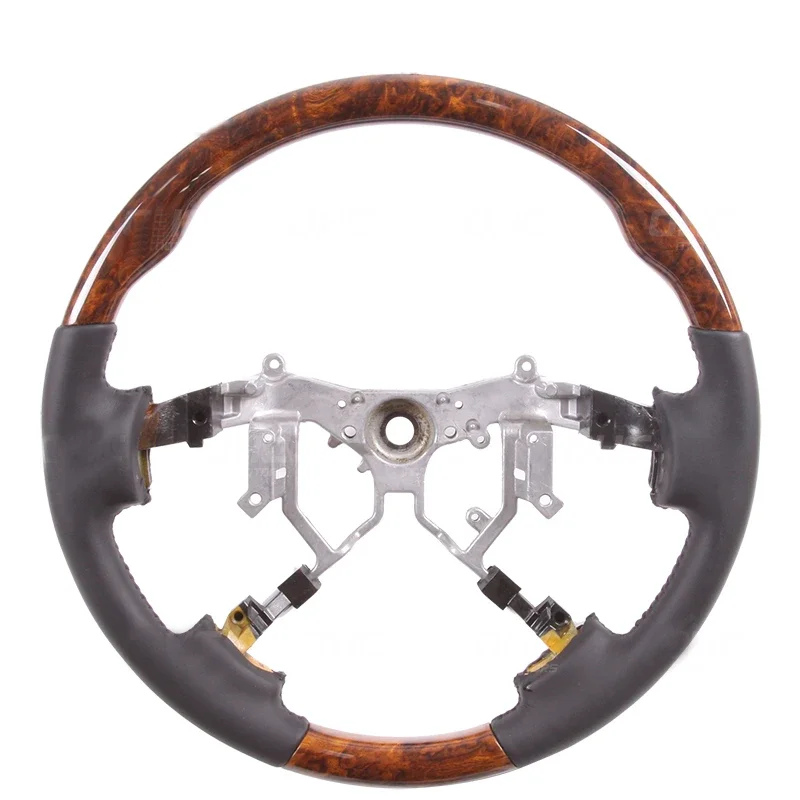 16 inch Polished Classic Solid Wood Steering Wheel