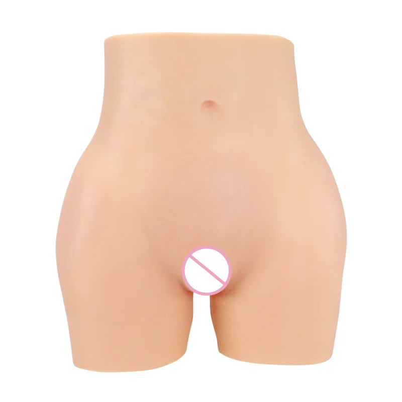 

Lervanla K-P Men's Silicone Fake Vagina Pants Sexy Buttocks Shemale Cosplay Crossdresser Drag Queen Hip Enhancer Pant 6 Colors