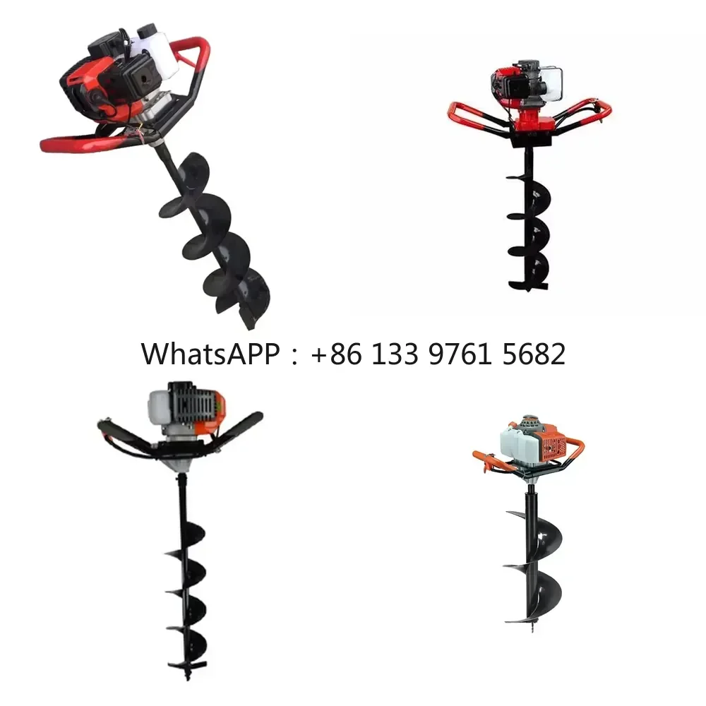WSQ 48-Type Industrial Grade 2-Stroke 68cc Engine Metal Earth Auger Power Soil Helical Auger
