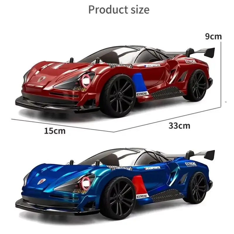 Scy‑16301/16302 High Speed Rc Drift Racing Car 2.4g 4‑Wheel Drive Cool Led Angel Devil Eyes Realistic Sports Car Hobby