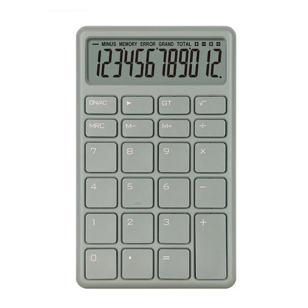 Portable Math Calculator Simple Design High Sensitivity Button Electronic Calculator Business Accounting Tool 12 Digits