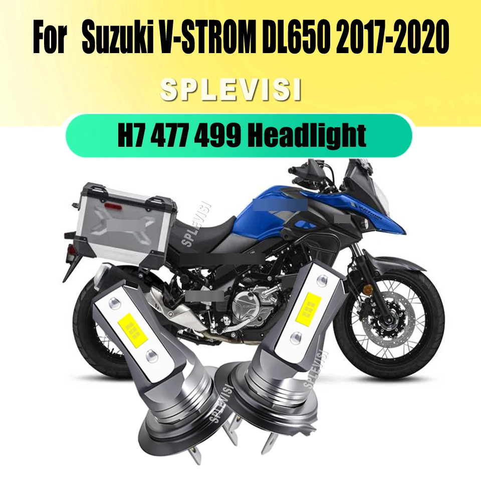 

H7 45W LED White Headlight Lamps - Trusted by Drivers for Reliable Illumination For Suzuki V-STROM DL650 2017 2018 2019 2020