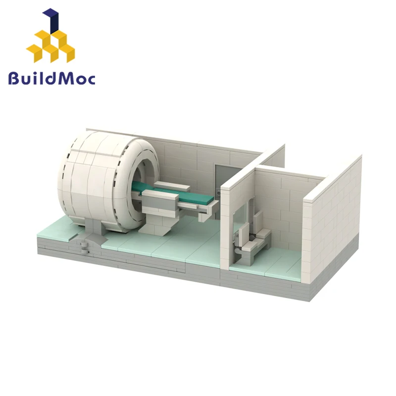 BuildMOC Medical Device Equipment MRI Scanner Building Blocks Set Charity Science And Education Assemble Display Toys Kids Gifts