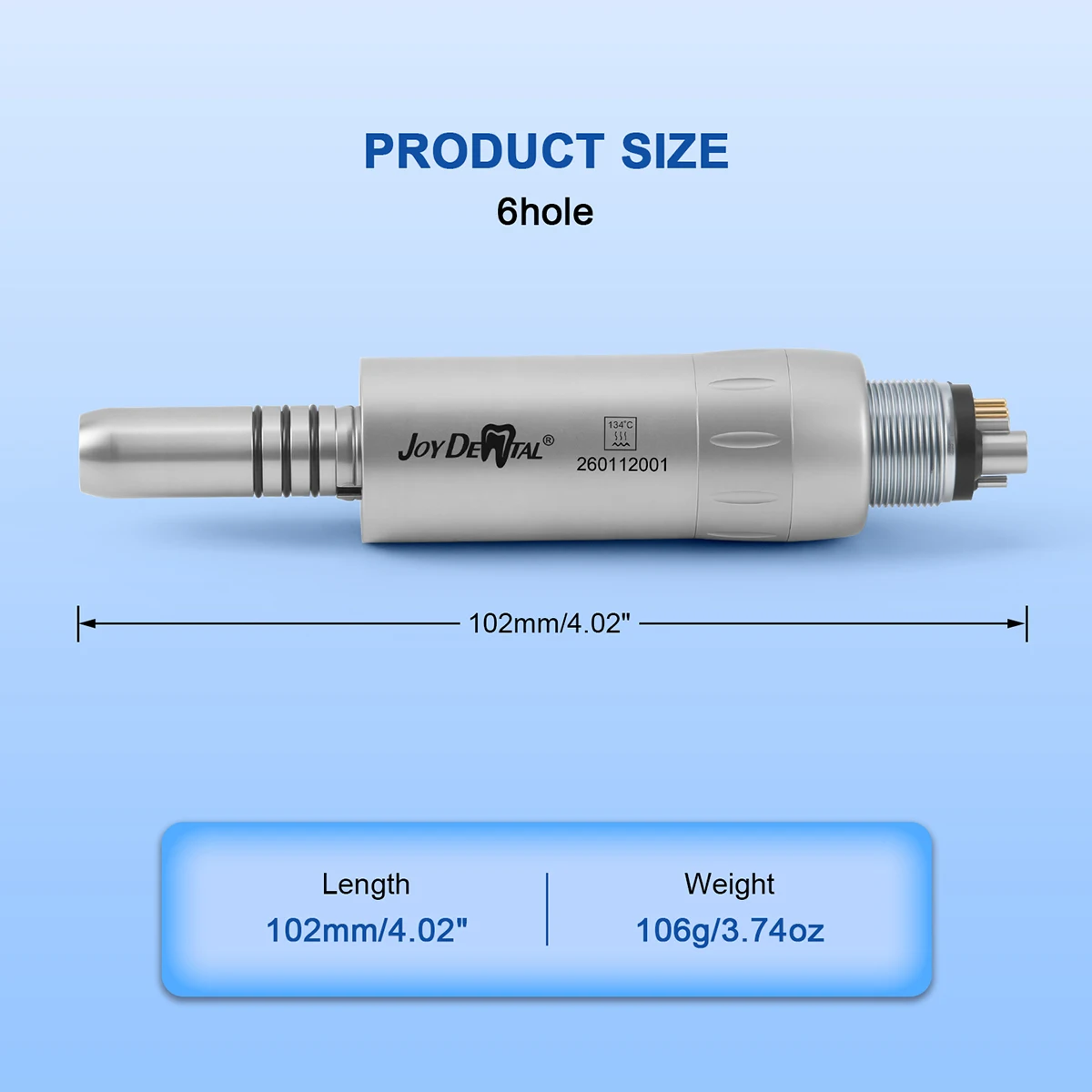 Dental 1:1 Innenluftmotor mit LED-Generatorlicht, Glasfaser, 2/4/6 Löcher, Innenkanal, E-Typ-Handstück, Zahnmedizinische Instrumente – Detail 4