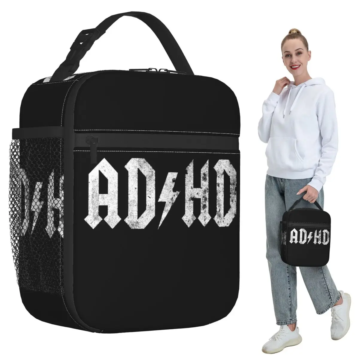 

ADHD Insulated Lunch Bag for Kids School Cooler Thermal Food Box Tote Portable Lunch Boxes Container