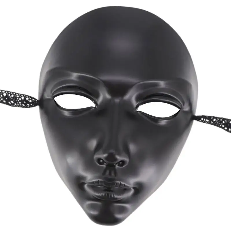 39BD Maschera elegante per feste Halloween Design leggero e traspirante Comodo accessorio per costumi Misteriosi oggetti