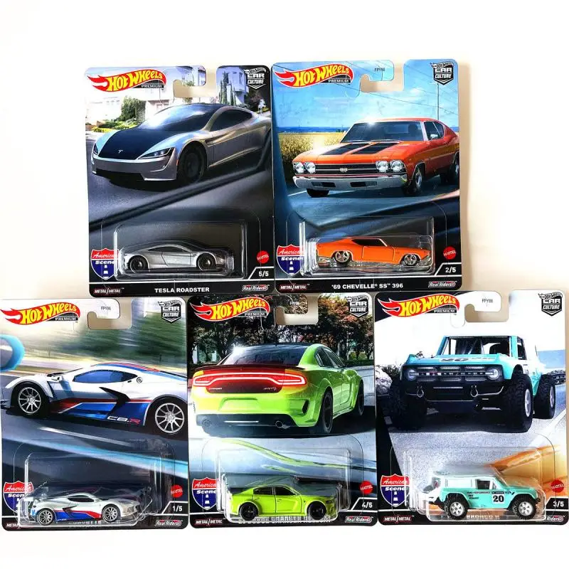 Hot Wheels Premium Car Culture American Scene Corvette C8.R Real Riders Metal/Metal FPY86 0/5 Diecast Collectible Toy Car Model