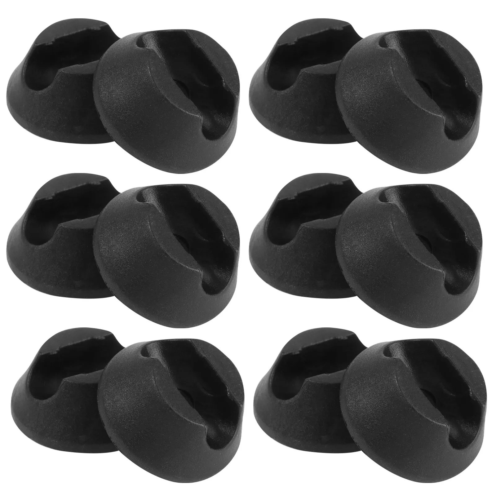 Chair Leg Floor Protectors 16Pcs Black Anti Slip Furniture Feet Covers Scratch Resistant Silent Glide Pads