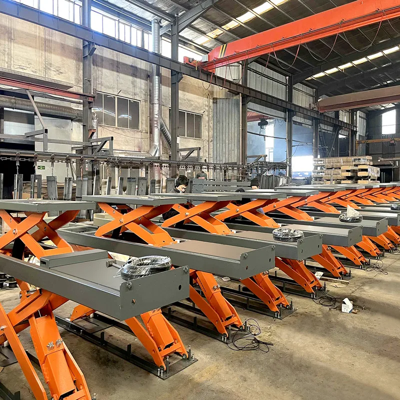 Best Price Double Cylinder Hydraulic Lift 4000kg Scissor Automotive Elevator Garage Car Body Alignment Machine DELILAI DL-4.0DJ