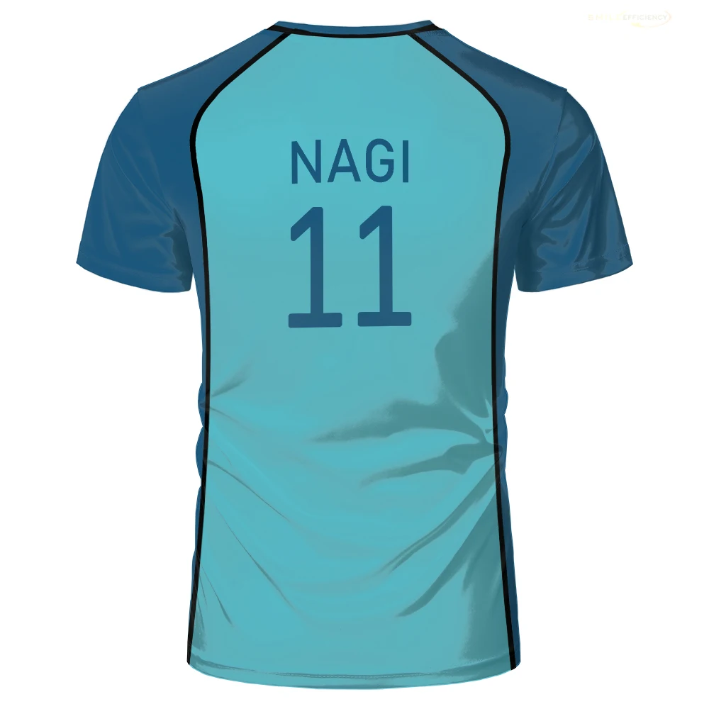 Maillot Blue Lock Jersey Man T-shirt Anime Shined City Football Men's Jerseys T Shirt Shining Manga Bastard Munchen Sports Tees image 4