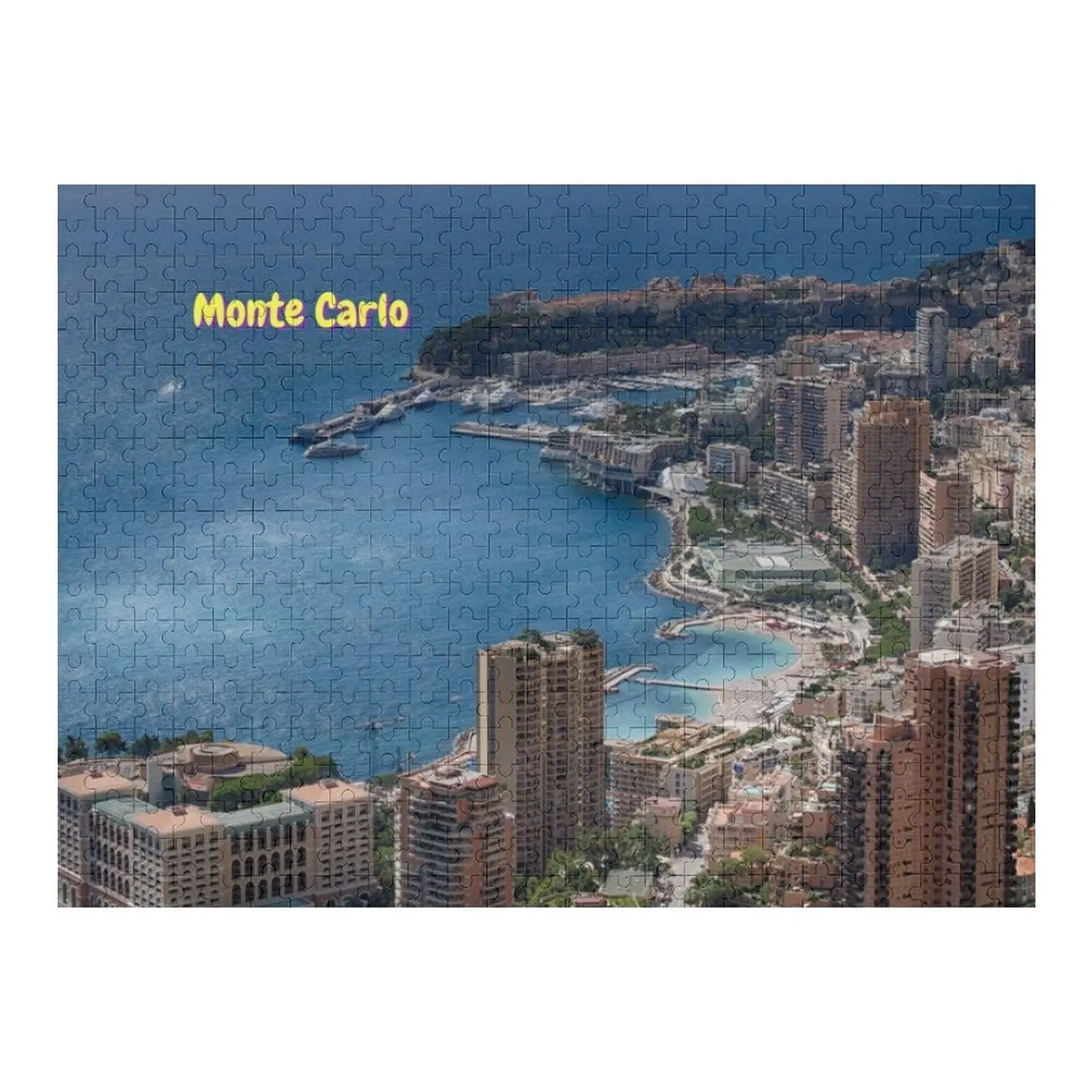 

Luxurious Monte Carlo Monaco Harbour View Jigsaw Puzzle With Photo Wood Photo Personalized Jigsaw For Kids Puzzle