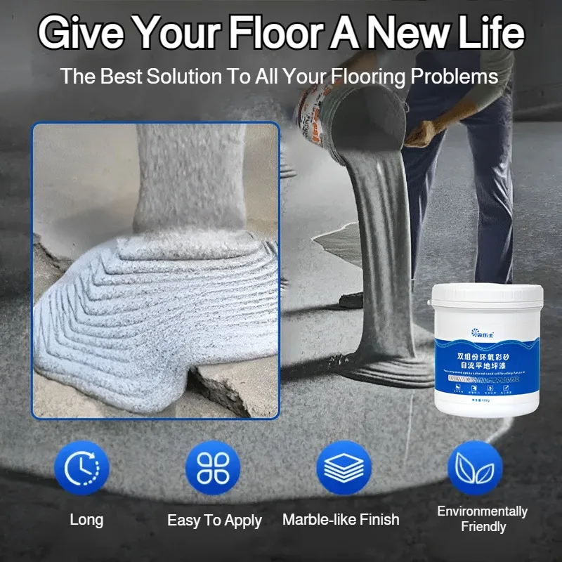 水性エポキシ着色砂床塗料 耐摩耗性 ワークショップ 屋外 自己整平セメント床 室内 家庭用塗料