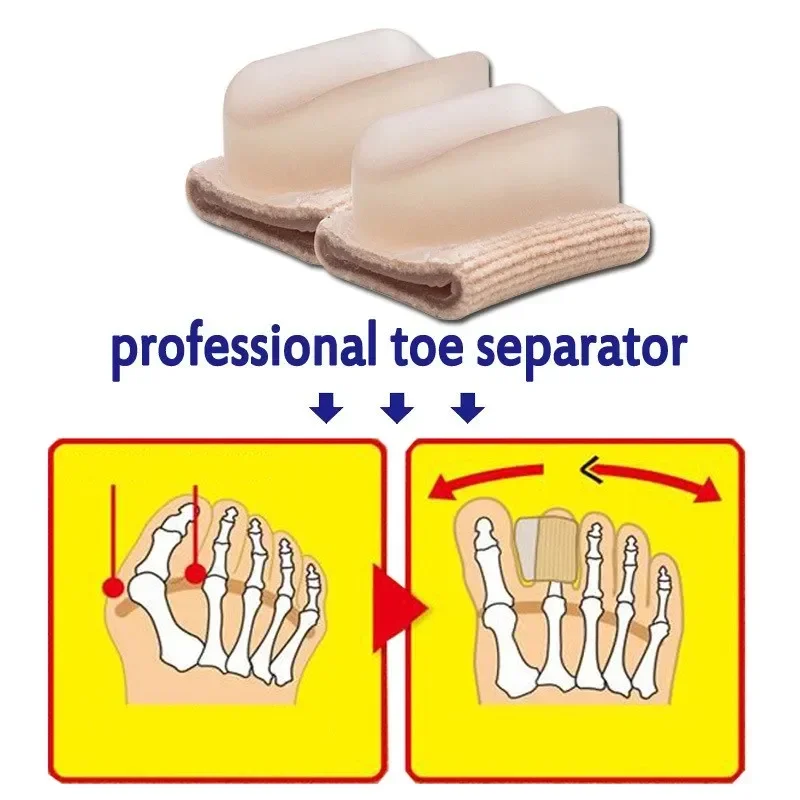 NOQ 3 pz/set separatori in fibra di separazione dei piedi protezione per divisori per dita calli cura dei piedi Pedicure strumento di bellezza per Nail Art