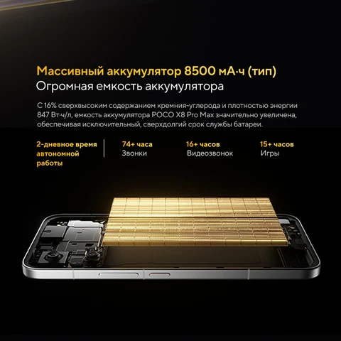Смартфон Poco X8 Pro Max 12/256ГБ, 12/512ГБ - глобальная версия — детальный вид товара