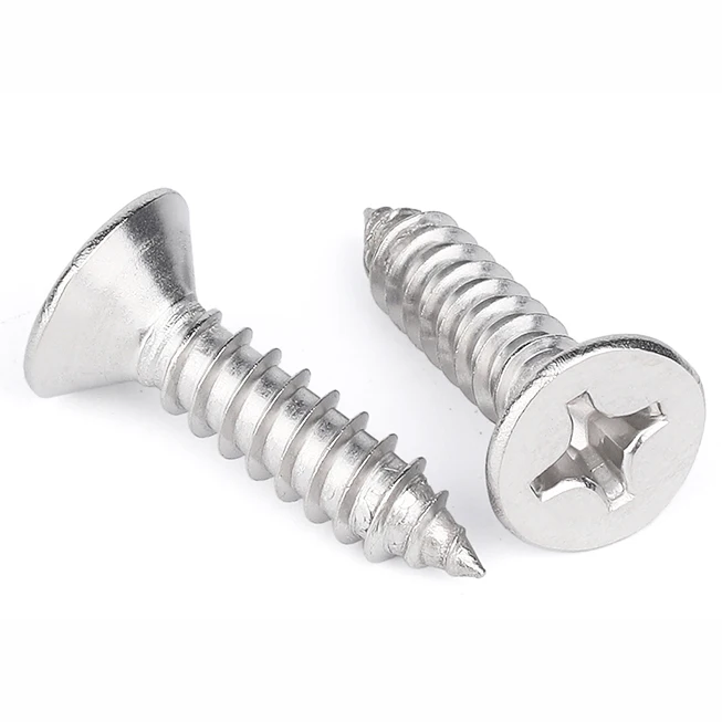 1000pcs  M1 M1.2 M1.4 M1.5 M1.7 M2 M2.6  Mini 304 Stainless Steel Cross Phillips Flat Countersunk Head Self-tapping Wood Screw