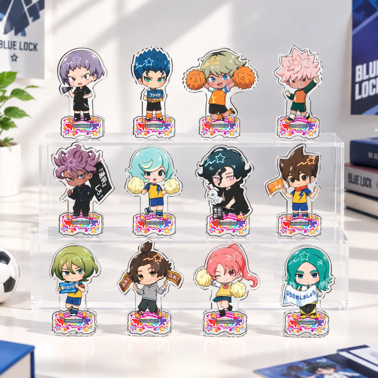 Anime  Inazuma Eleven: Victory Road 10cm Acrylic Stand Unmei Sasanami Tabletop Decorations Accessories Decor Gifts Key chain