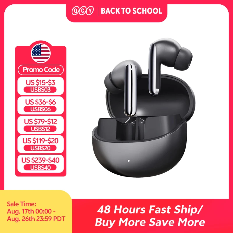 QCY MeloBuds Pro ANC Bluetooth 5.3 Earphones Wirel