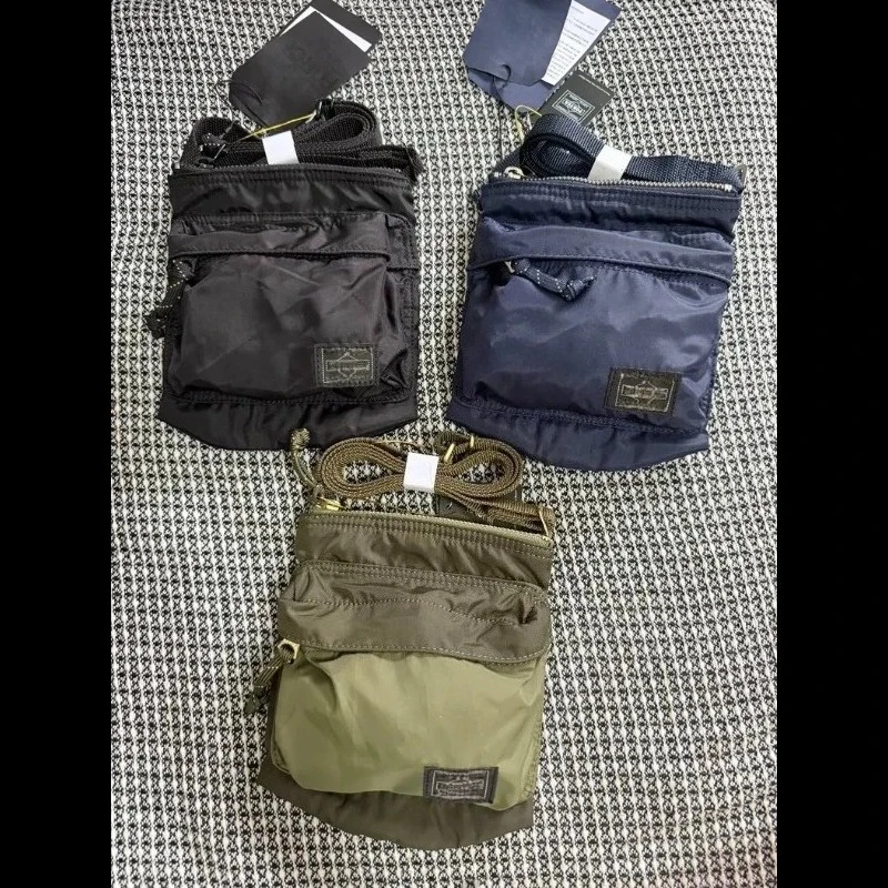 

Por Mini Crossbody Bag Soft Nylon Phone Bag Key Pouch Casual Daily Lightweight Small Shoulder Bag Portable Minimalist Travel