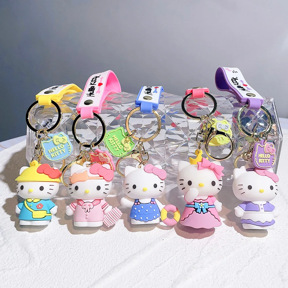 

New Creative Cartoon Pendant Cute Silicone Doll Couple's Keychain Bag Pendant for Girlfriend's Birthday Gift