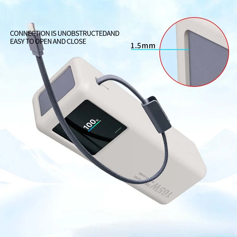 Silicone Protective Cover For Xiaomi 20000mAh 165W Power Bank PB2165 Shock Absorption Dustproof Anti-Fall Storage Case