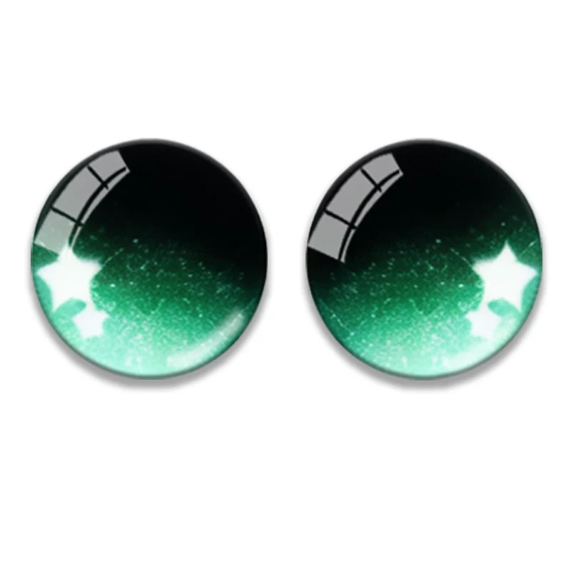 12pcs 6 pairs Bling Dragon Eyes Cat Eye Toys 8mm 10mm 12mm 14mm 16mm 20mm Handmade Photo Glass Cabochons DIY Making Accessories