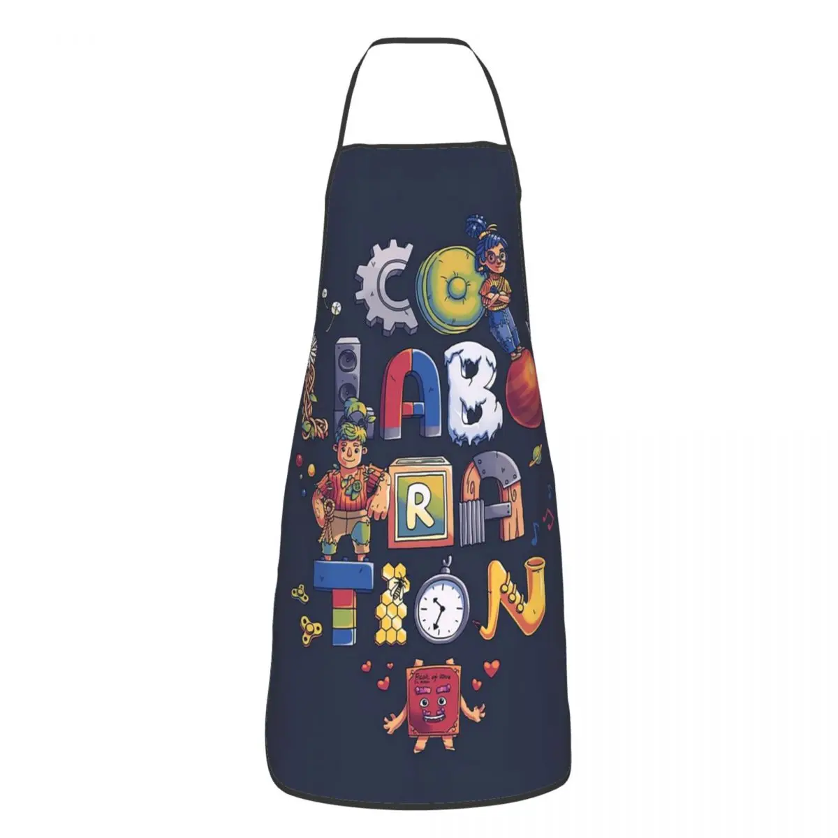 Collaboration Cody, May, It Takes Two Apron Chef Cooking Cuisine Tablier Waterproof Bib Kitchen Cleaning Pinafore for Women Men