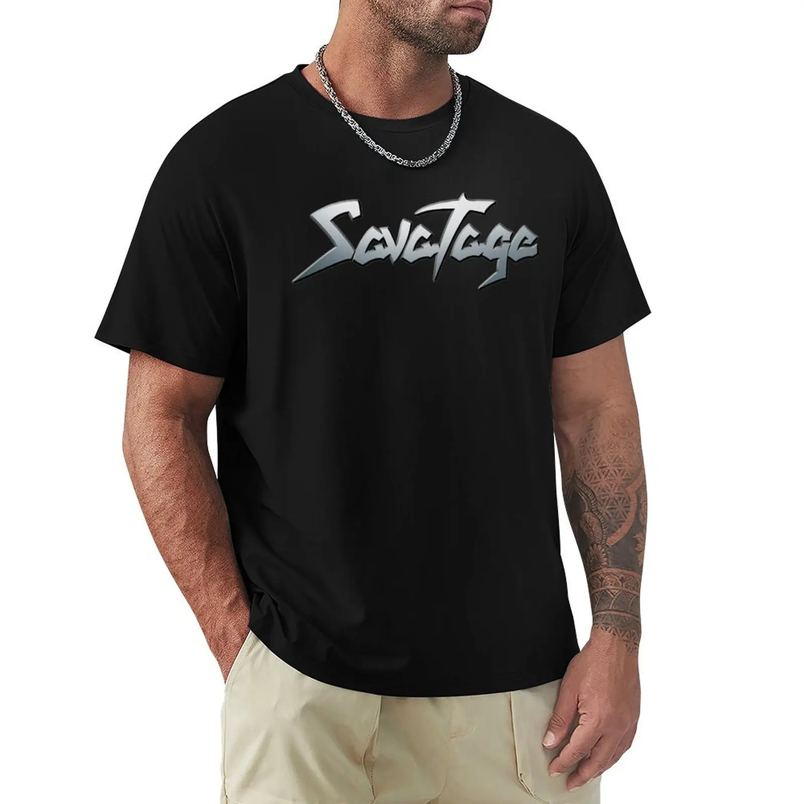 Savatage Band T-Shirt sports fans boys whites blacks korean fashion men graphic tees