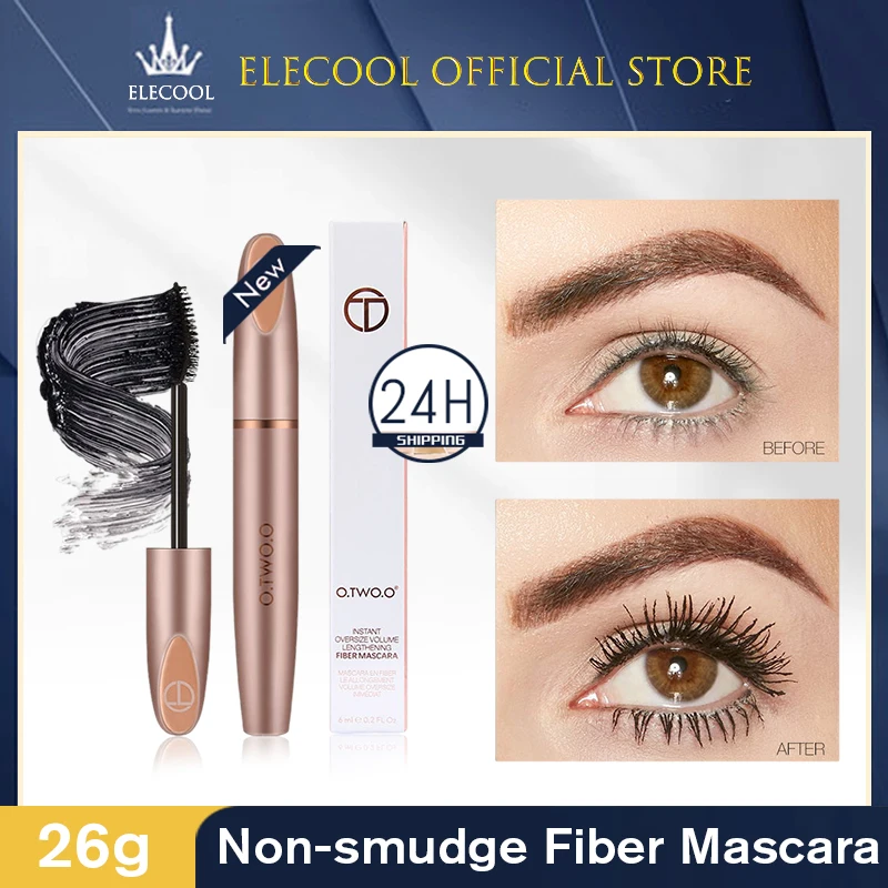 Wimpern verlängerung Curling dicke Mascara dauerhafte wasserdichte nicht blühende schwarze Mascara Naturfaser Mascara Make-up tslm1