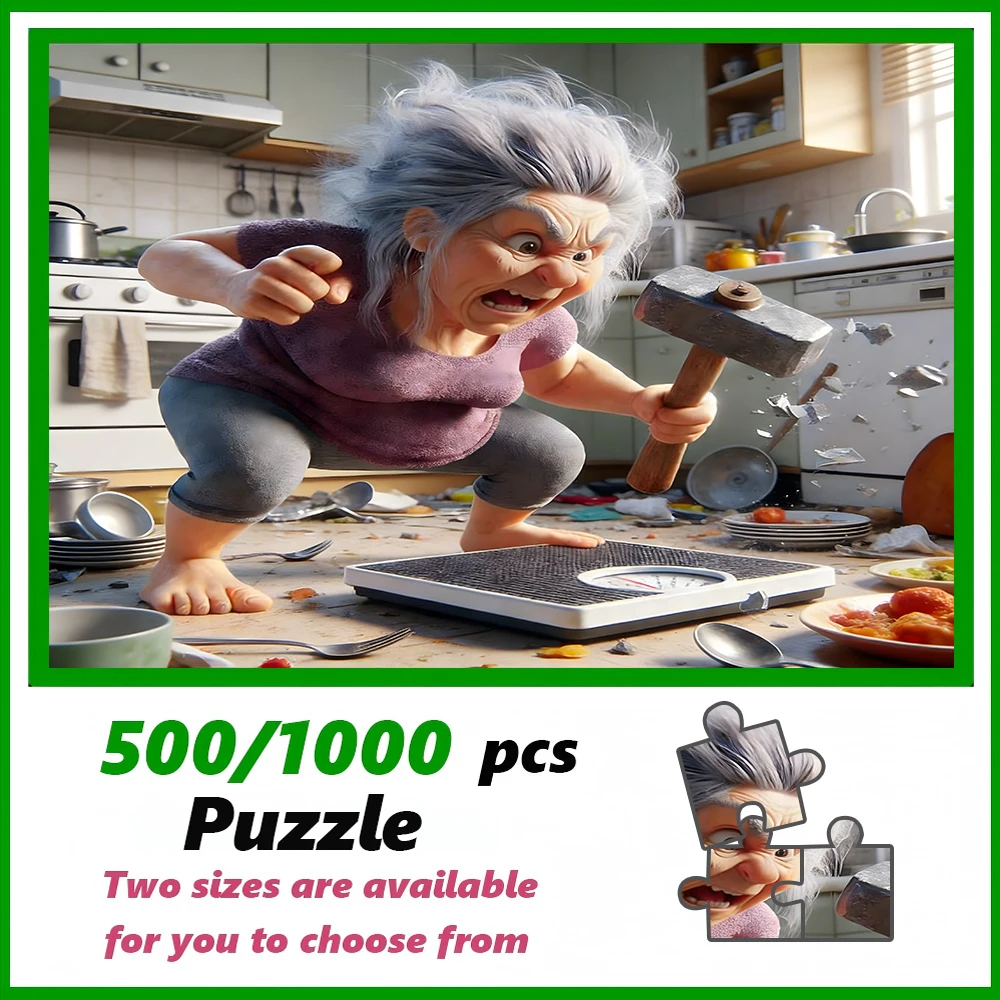 

A high-quality 500/1000-piece puzzle, perfect for adults, is a fun family game that helps relieve stress and is great for birthd