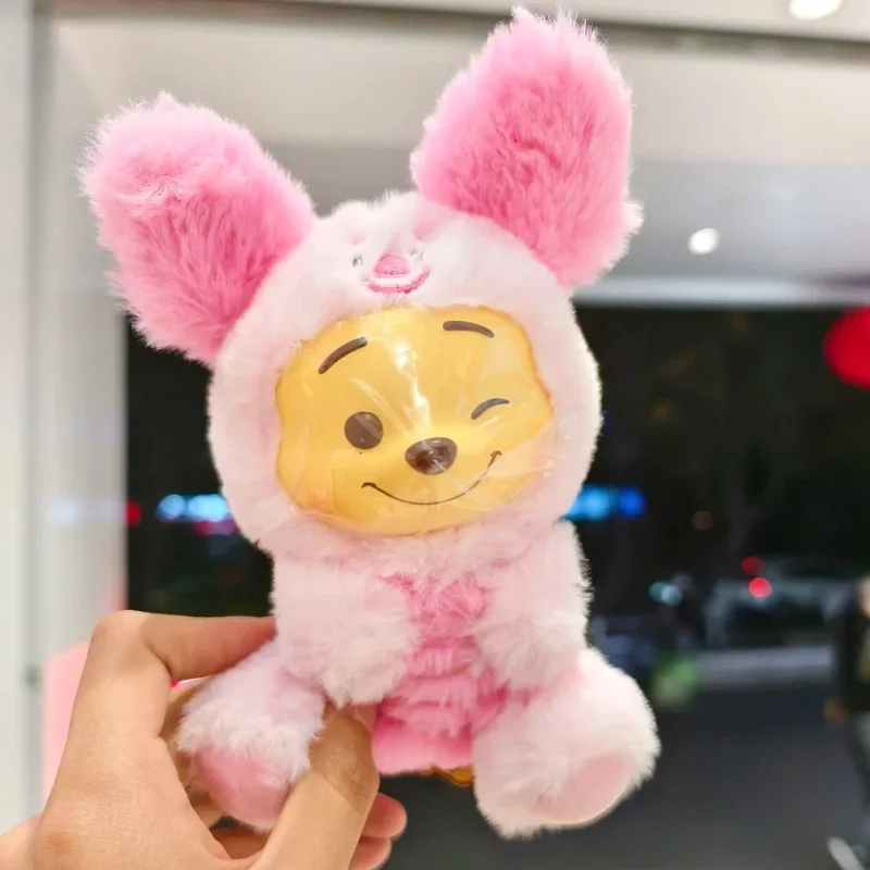 حقيقي ديزني ويني ذا بوه المشاغب سلسلة الحفلات صندوق أعمى لطيف أفخم دمية حقيبة سلسلة مفاتيح هدية سحرية للفتيات والنساء #5