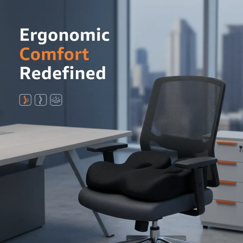 U-Shaped Seat Pressure Relief Seat Cushion Tailbone Pain Relief Ergonomic Hip Support Pad For Sedentary Car Seat Home Use