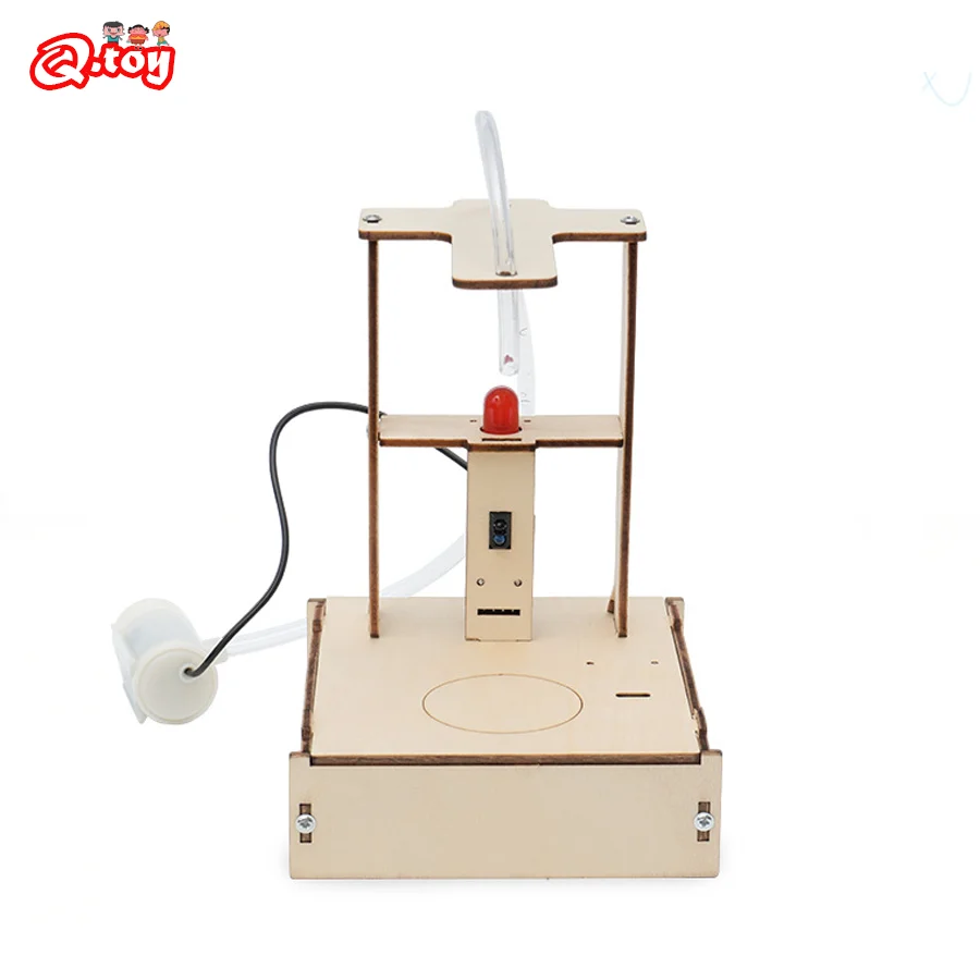 DIY Infrared Sensor Water Dispenser Model Science Toys Kids Experimental Tool Kit Learning Education Wooden Puzzle Games