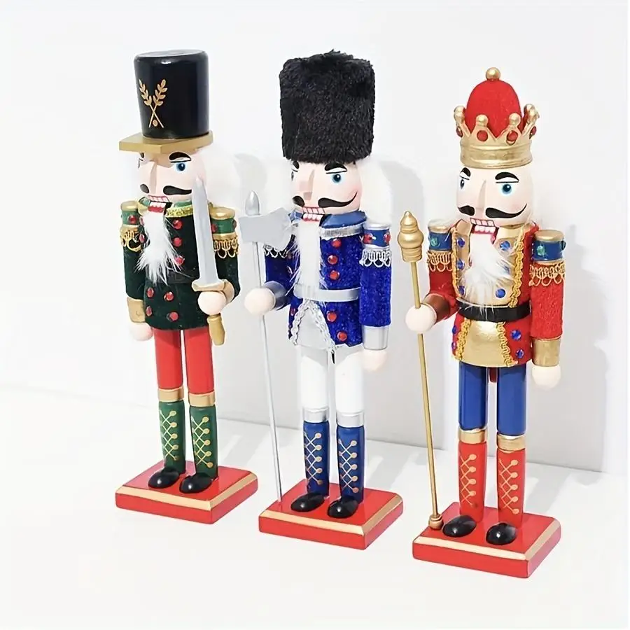 1/5/10/20/50/100pcs unidade de 30 cm 12 polegadas Decoração de Natal Artesão de Madeira de Natal, Artesão de Madeira Rei de Agra