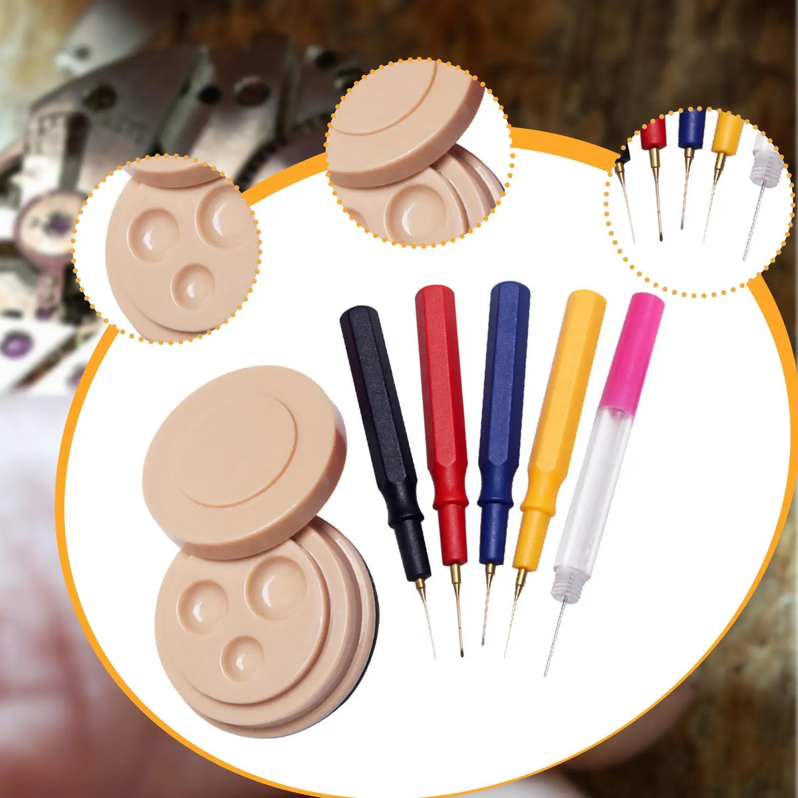 Watch Oiler Kit Accessories Easy Lubricant Application Watch Lubricant Tools Assortment Repairing Oil Cup Watch Repair Kit