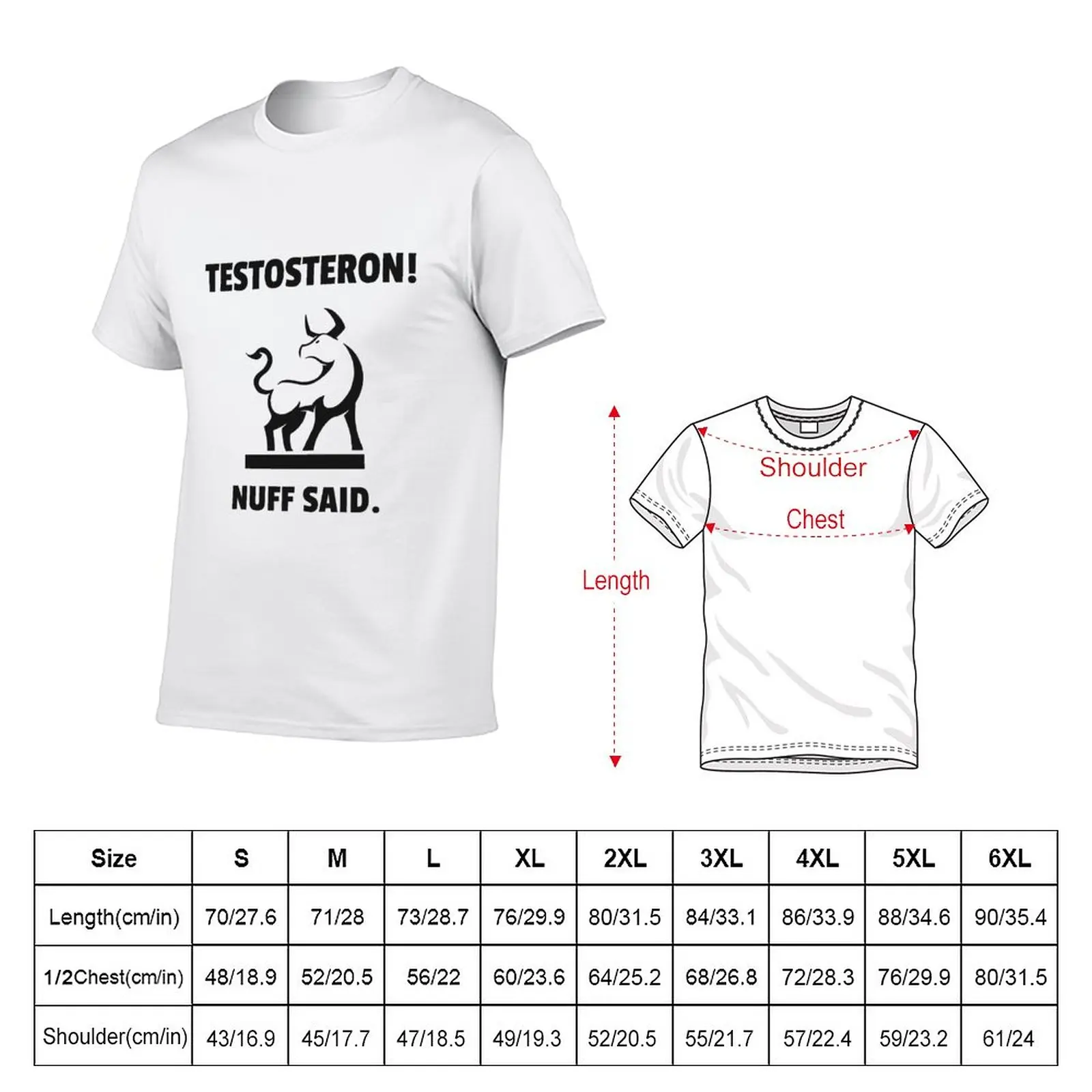 New Testosteron! Unleash the bull! T-Shirt t-shirts man anime plain t-shirt men clothes