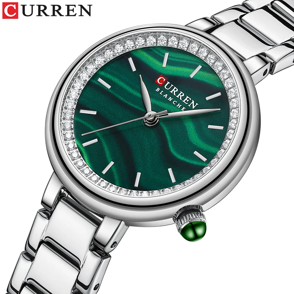 

CURREN NEW Simple Luxury Quartz Wristwatches for Ladies Top Brand Thin Stainless Steel Band Watches Female