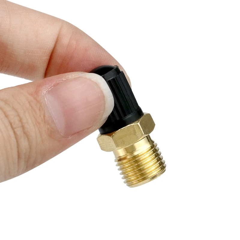 صمام إطار نحاسي ينبع 1/8 NPT 1/4 NPT M8x1 صمامات هواء عالية الجودة لسيارة إطارات دراجة نارية قبعات متينة