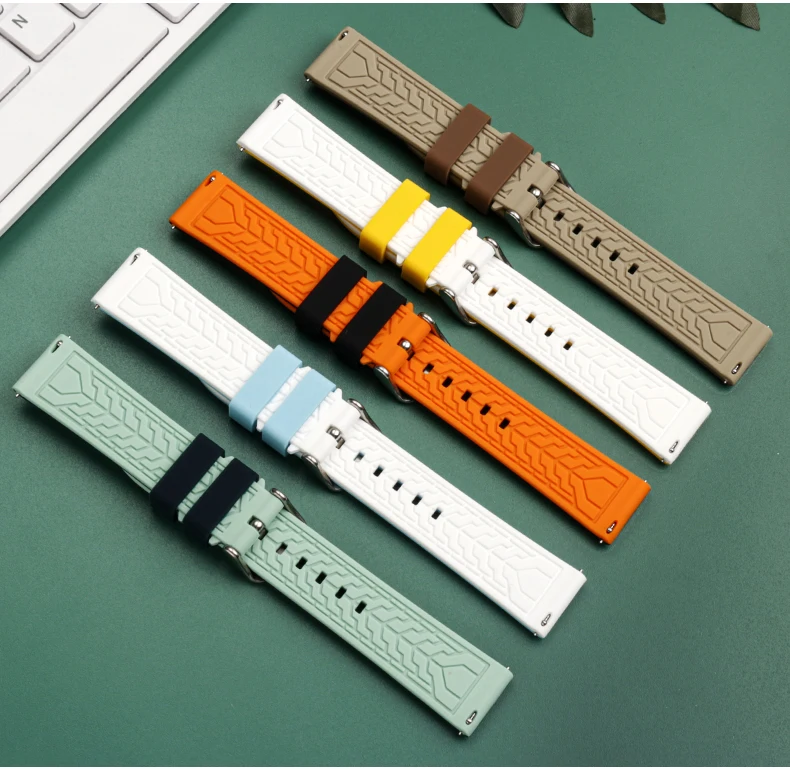 Correa de reloj de silicona de liberación rápida para hombres, correa de reloj de goma, marca Co, Blancpain Five Ocean, 50 brazas, 22MM, Bnad