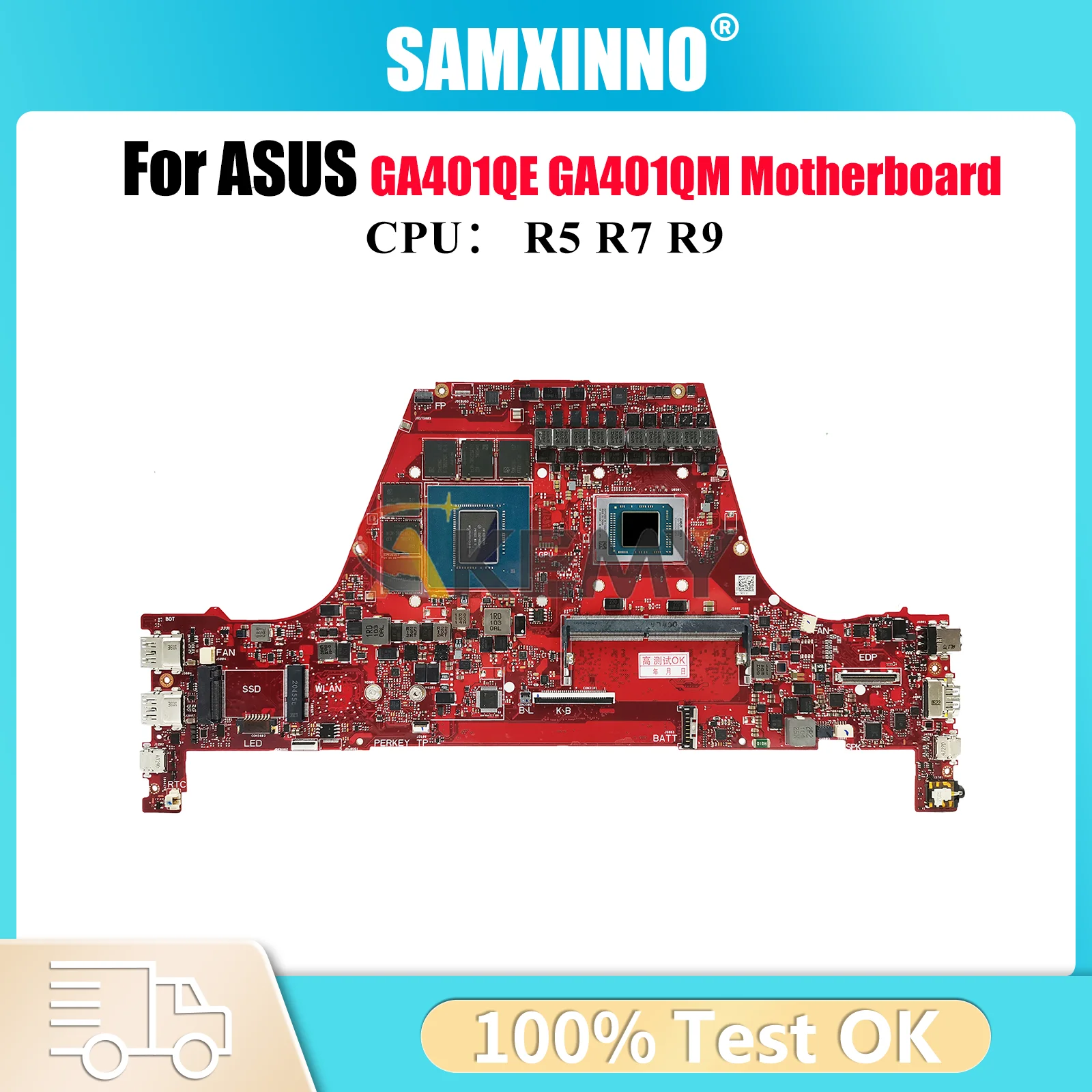 

Материнская плата GA401QM для ноутбука ASUS ROG Zephyrus G14 GA401QE GA401QM GA401Q с процессором R5 R7 R9 116% tests ОК