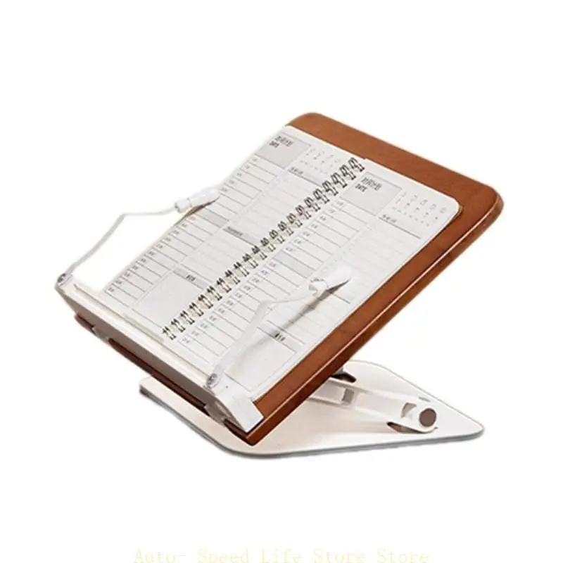 

02DA Desktop Reading Bookshelf Adjustable Laptop Bracket Reading Pad Support Board