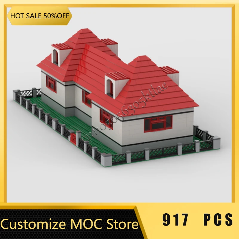 

New 917 PCS Hot Selling Moc Medieval Villa Building Block Customize Diy Education Assembly Children Toy Surprise Christmas Gifts