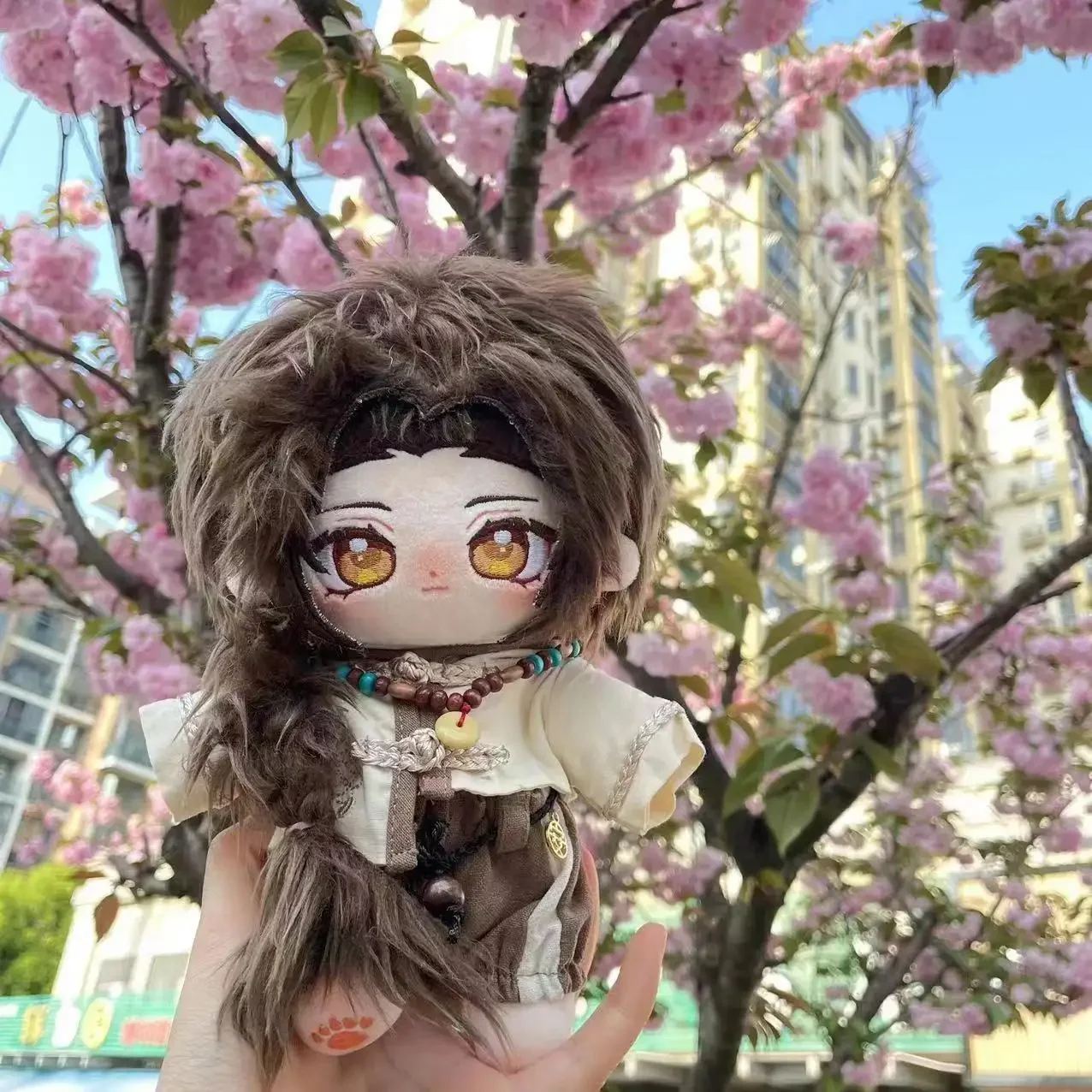 Cute Handsome Anime Wang Yao Attribute Plush Cotton Doll Body 20CM Cartoon Figures Dress Up Plushie Toys Pillow Xmas Gift